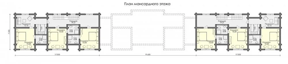 Планировка 09-013, 2 этаж