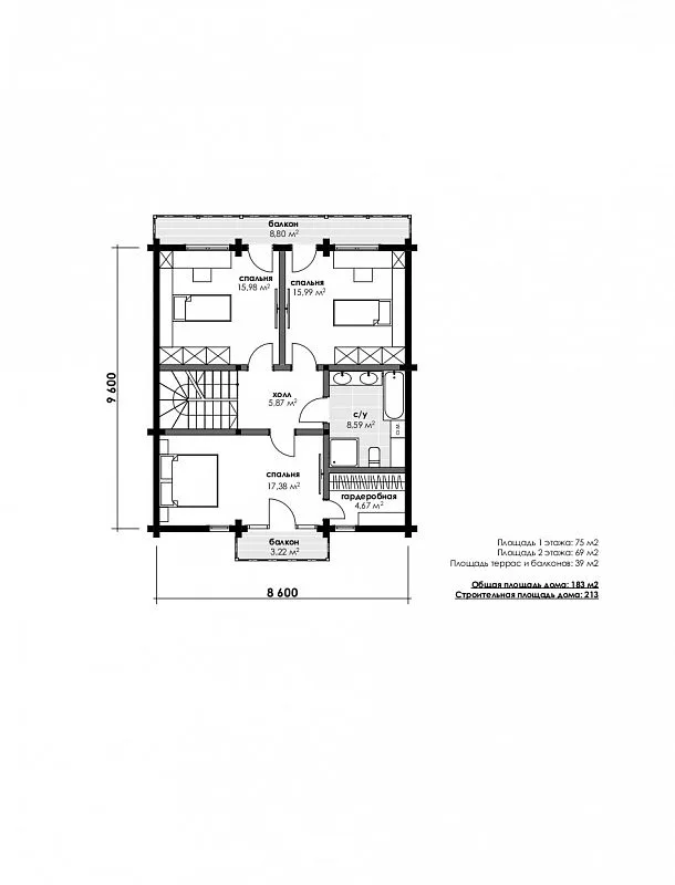 Планировка Лахти-plus, 2 этаж