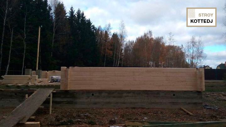 Дом из клееного бруса в коттеджном поселке Можайское Море