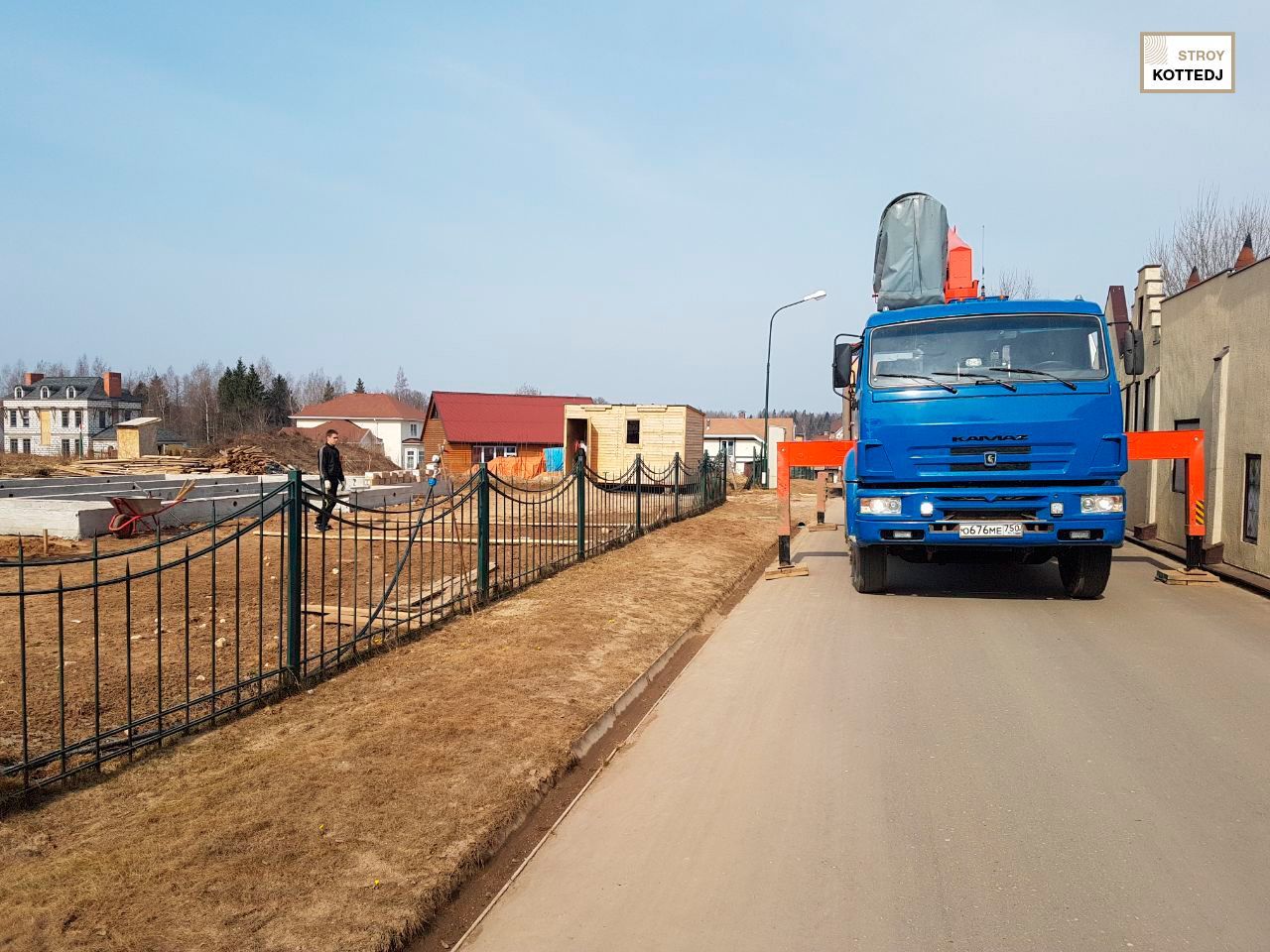 Дом из сухого бруса в деревне Алексеевка, городской округ Истра
