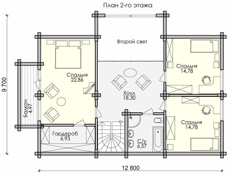 Планировка Кубань, 3 этаж