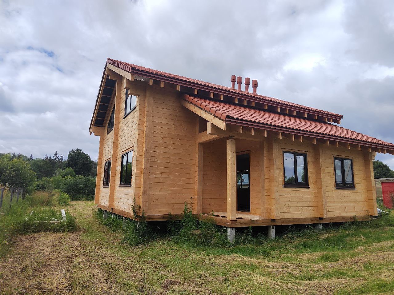 Дом из клееного бруса 140 м.кв., Можайский р-н, сдан 04.06.2023