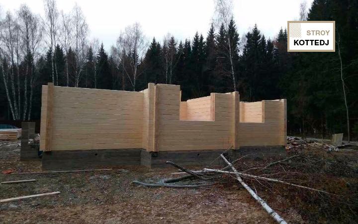 Дом из клееного бруса в коттеджном поселке Можайское Море