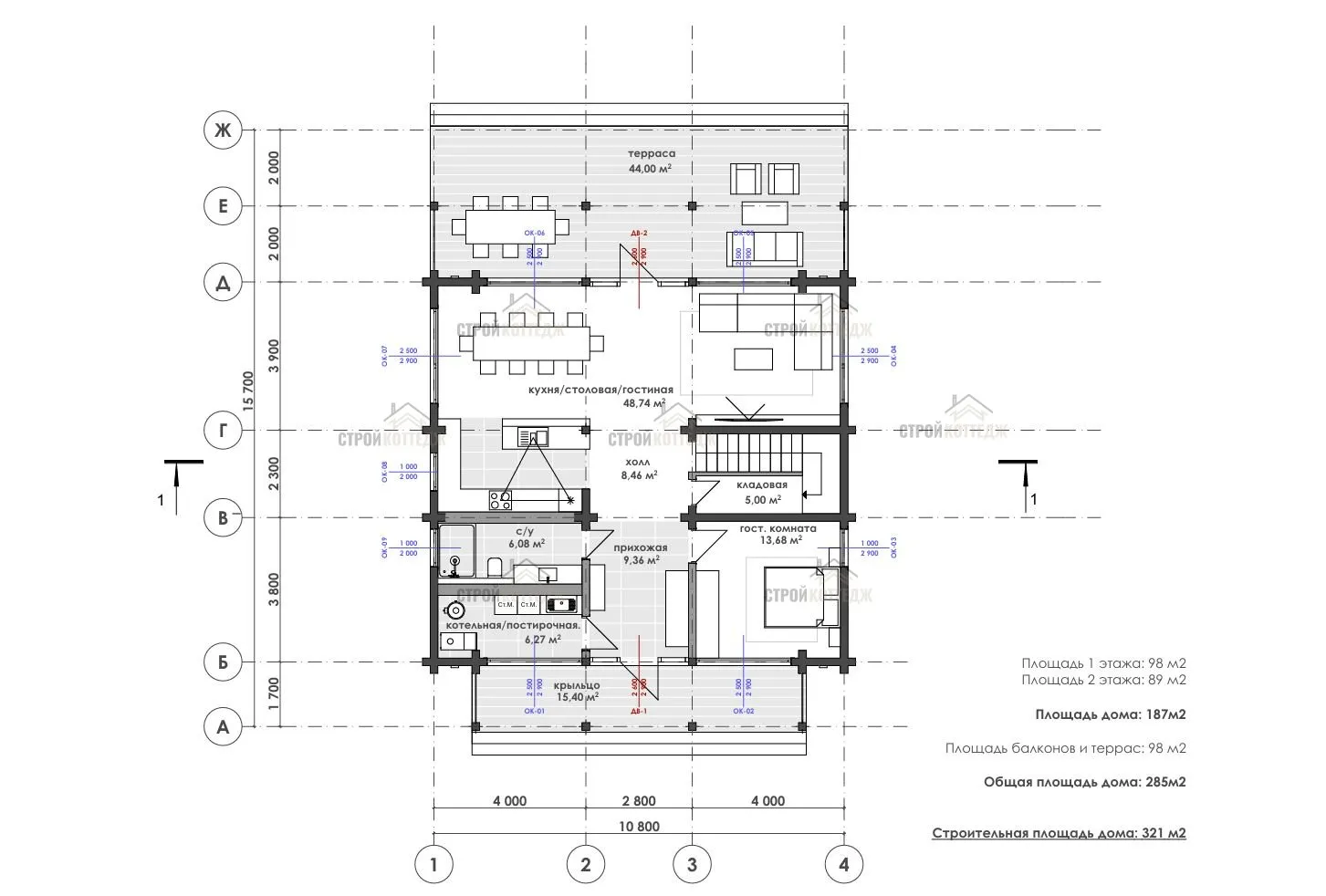 Планировка Прайм 321м², 2 этаж