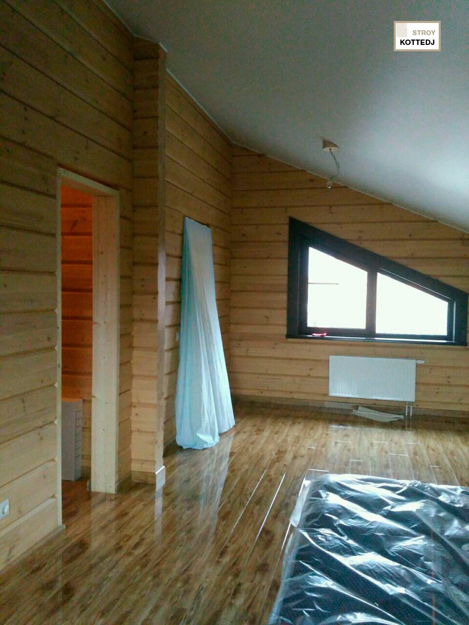 Двухэтажный дом из клееного бруса под ключ в Одинцовском р-не, дер Борки