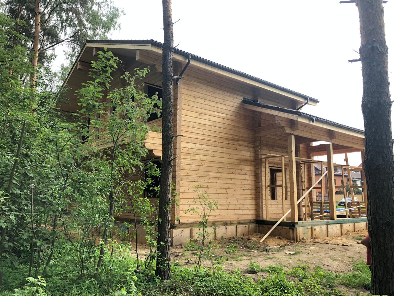 Дом из клееного бруса 323 м.кв., клееный брус 205х230. Московская область, Раменский район, сельское поселение Островецкое, д. Островцы