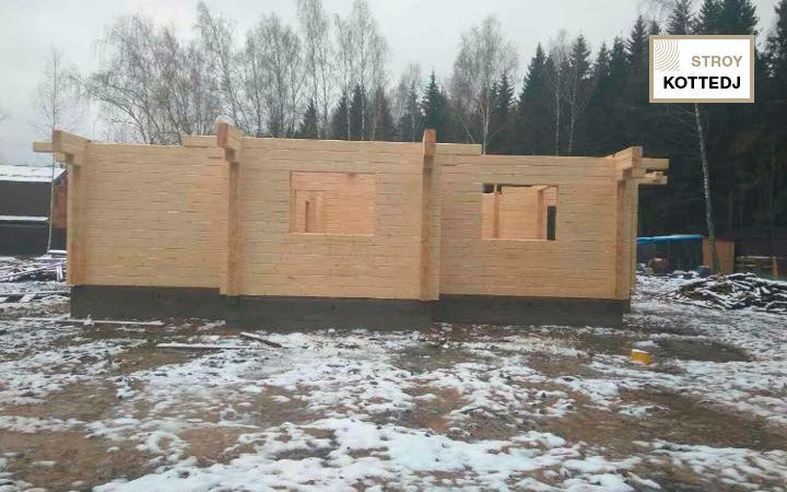Дом из клееного бруса в коттеджном поселке Можайское Море