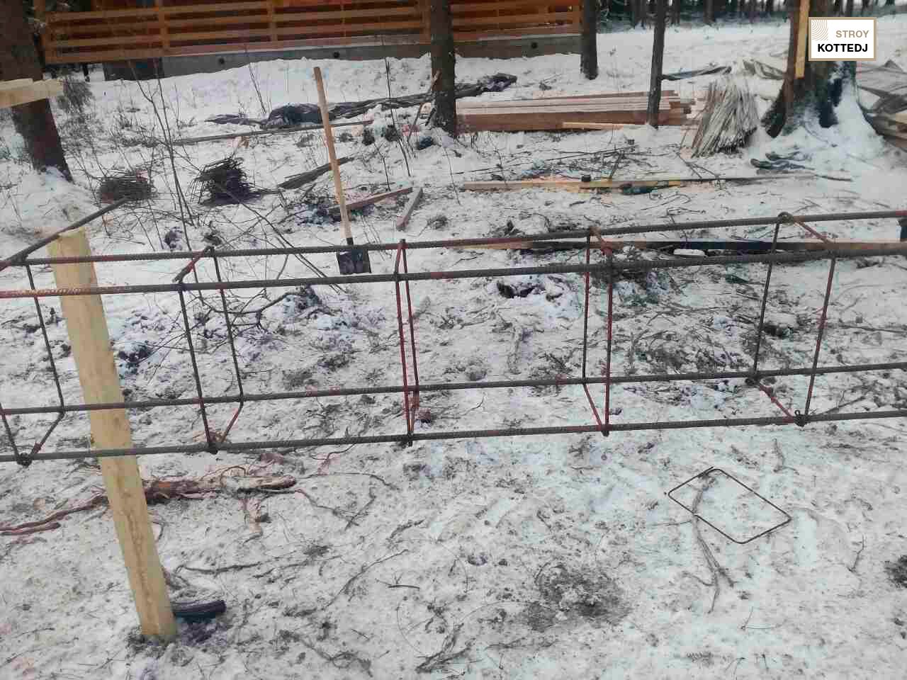 Процесс строительства дома 06-768 из клееного бруса