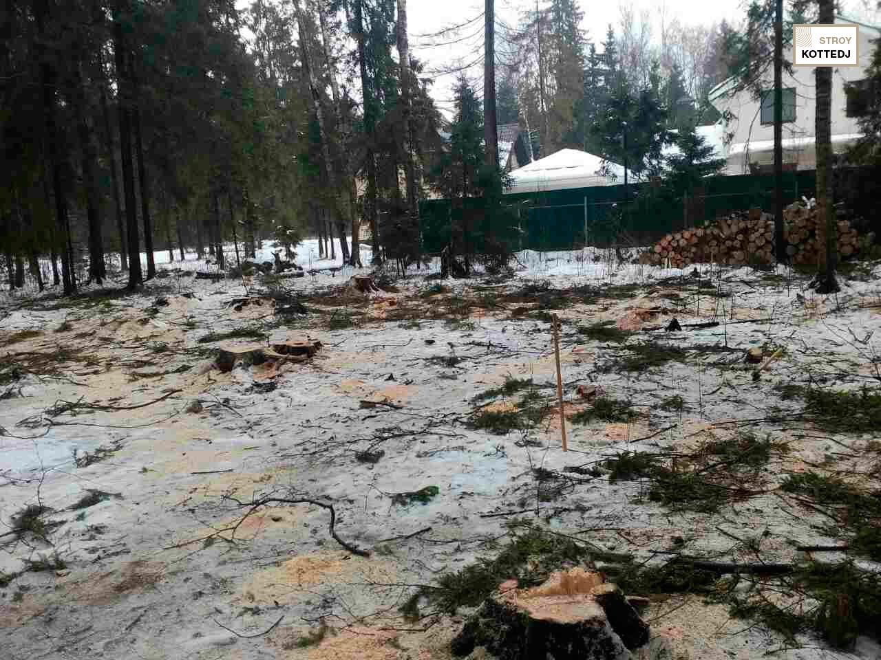 Процесс строительства дома 06-768 из клееного бруса