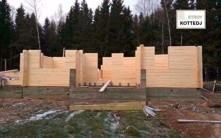 Дом из клееного бруса в коттеджном поселке Можайское Море