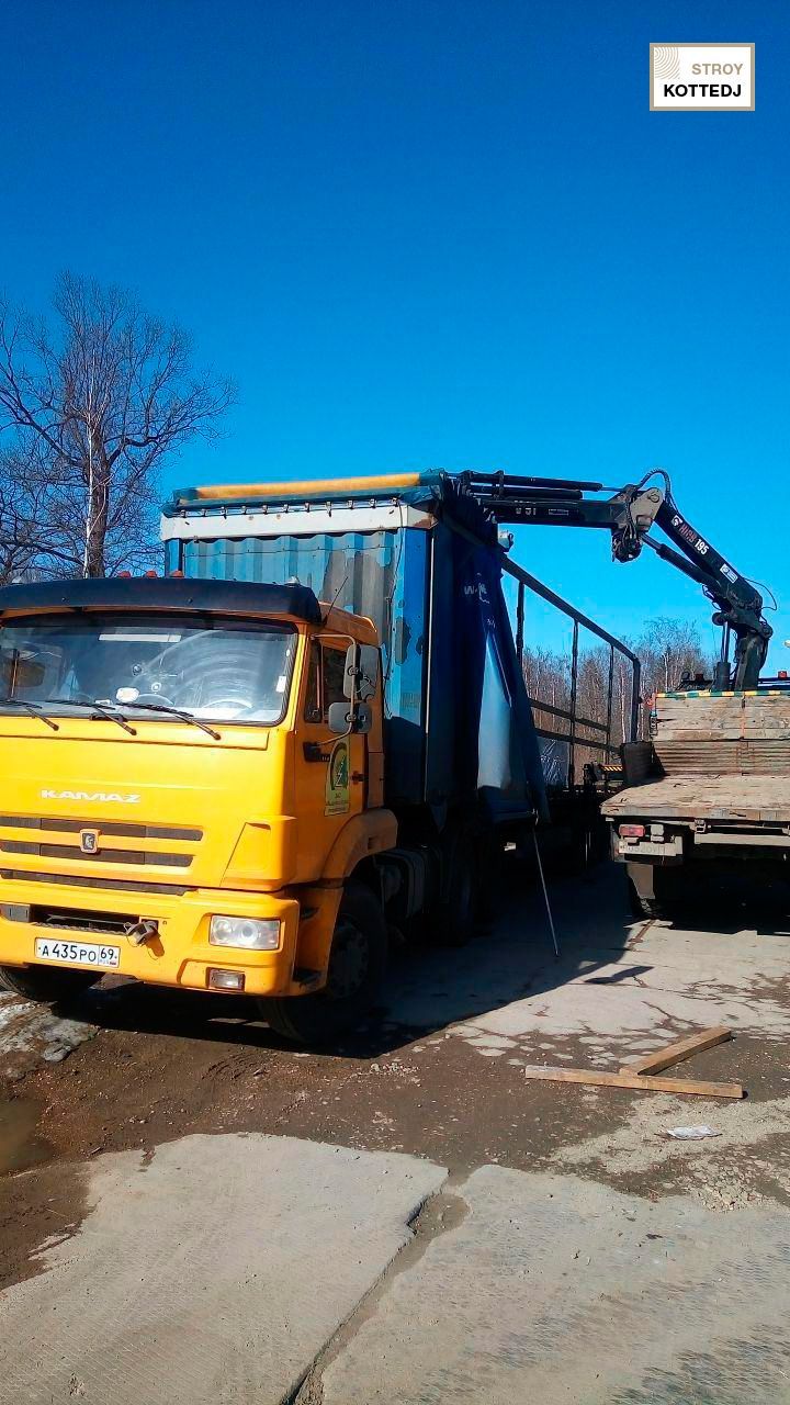 Процесс строительства дома 06-768 из клееного бруса