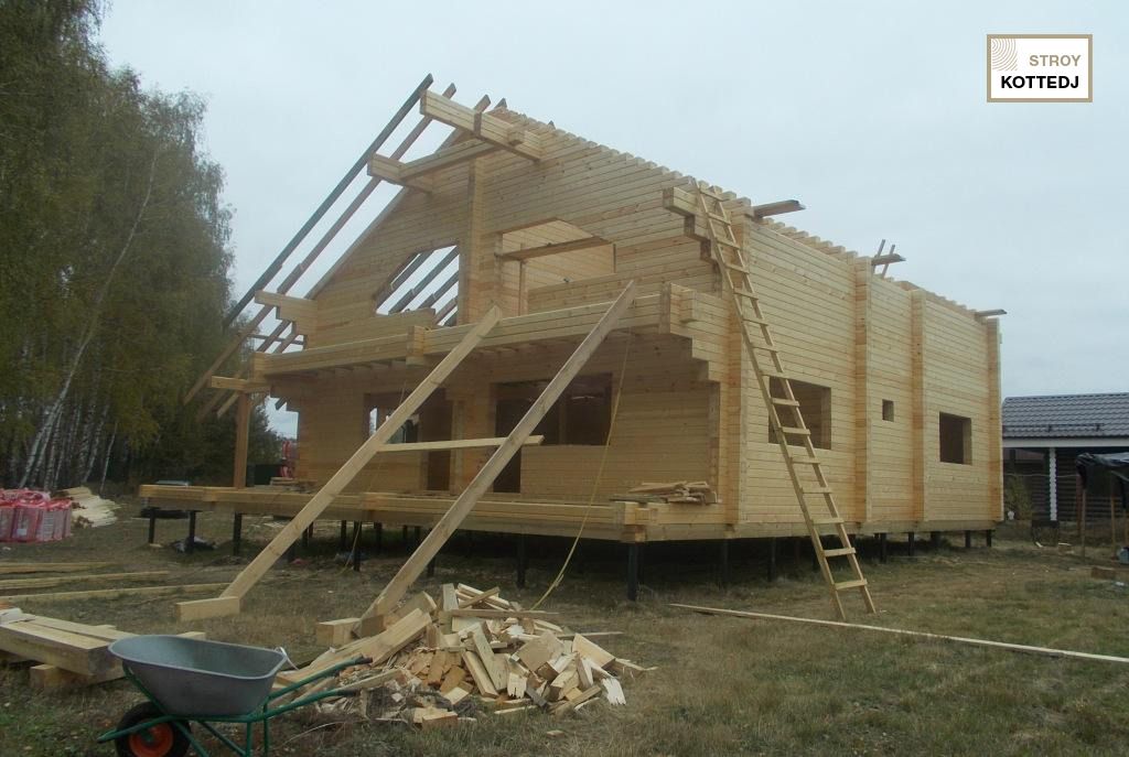 Дом из сухого бруса в Тульской области