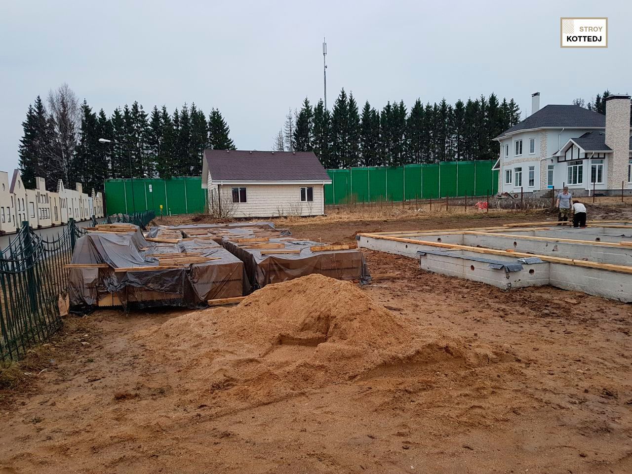 Дом из сухого бруса в деревне Алексеевка, городской округ Истра