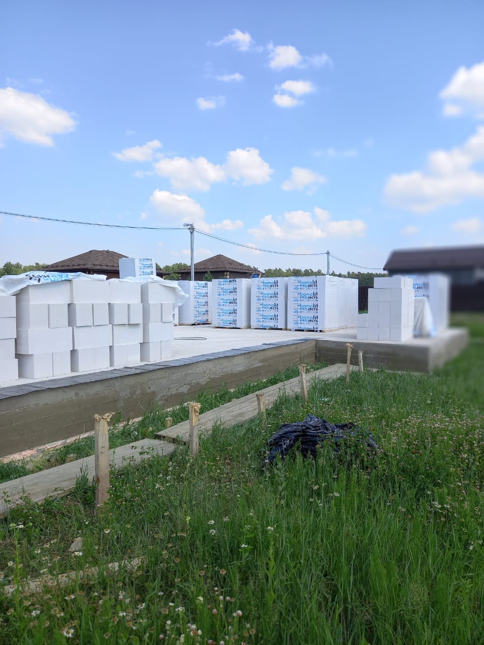 Деревня Дубечино, Ступинский район, строительство коттеджа из газобетонных блоков 148 м.кв