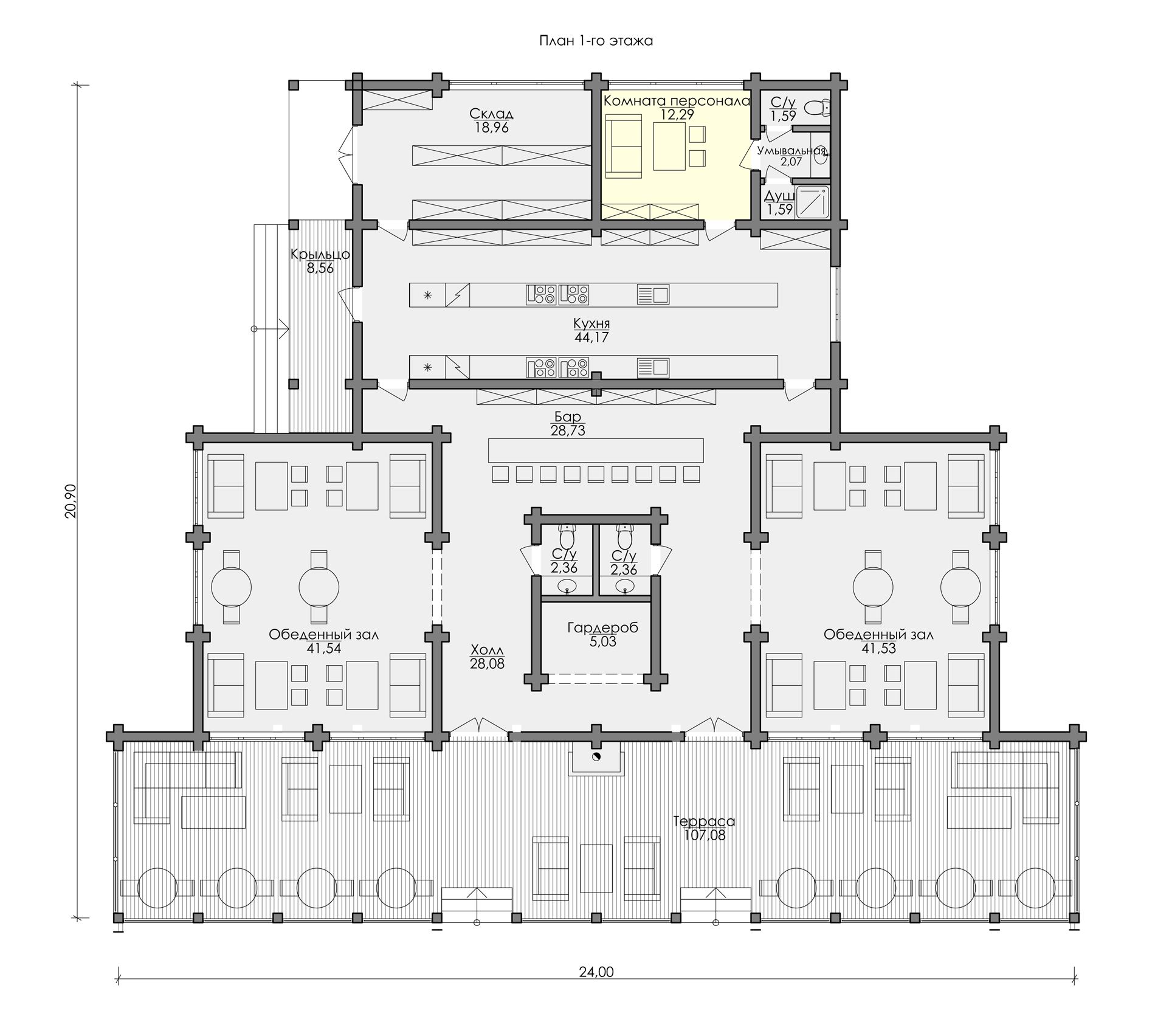 Планировка 09-019, 2 этаж