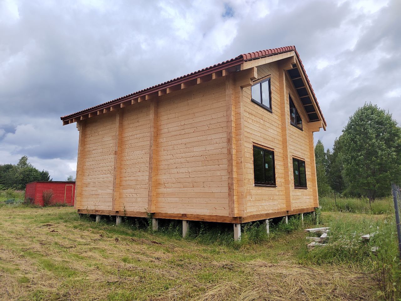 Дом из клееного бруса 140 м.кв., Можайский р-н, сдан 04.06.2023