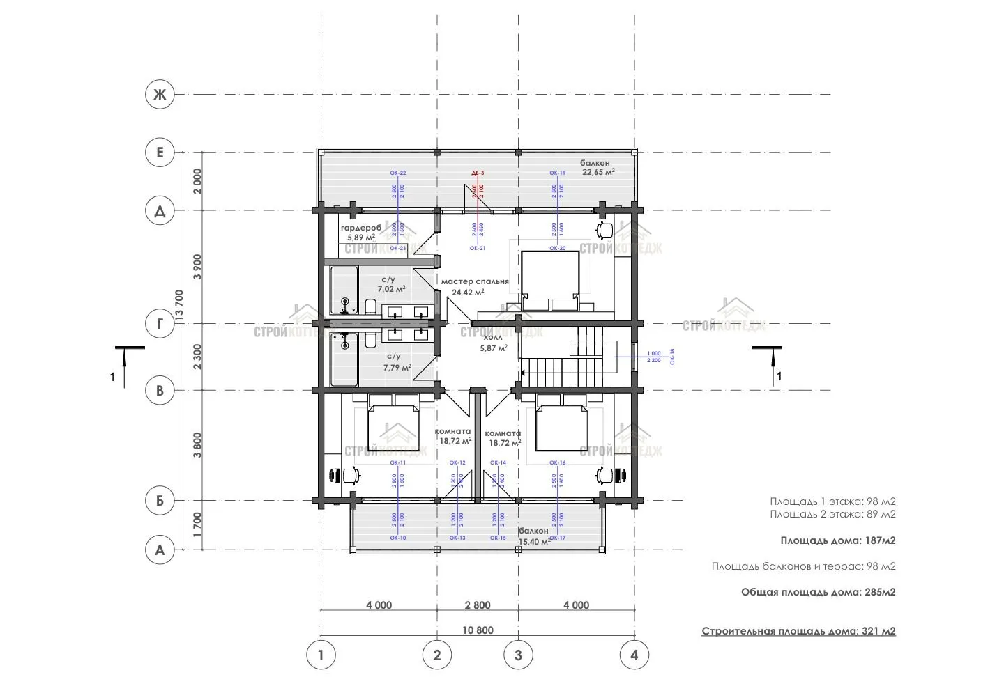 Планировка Прайм 321м², 3 этаж