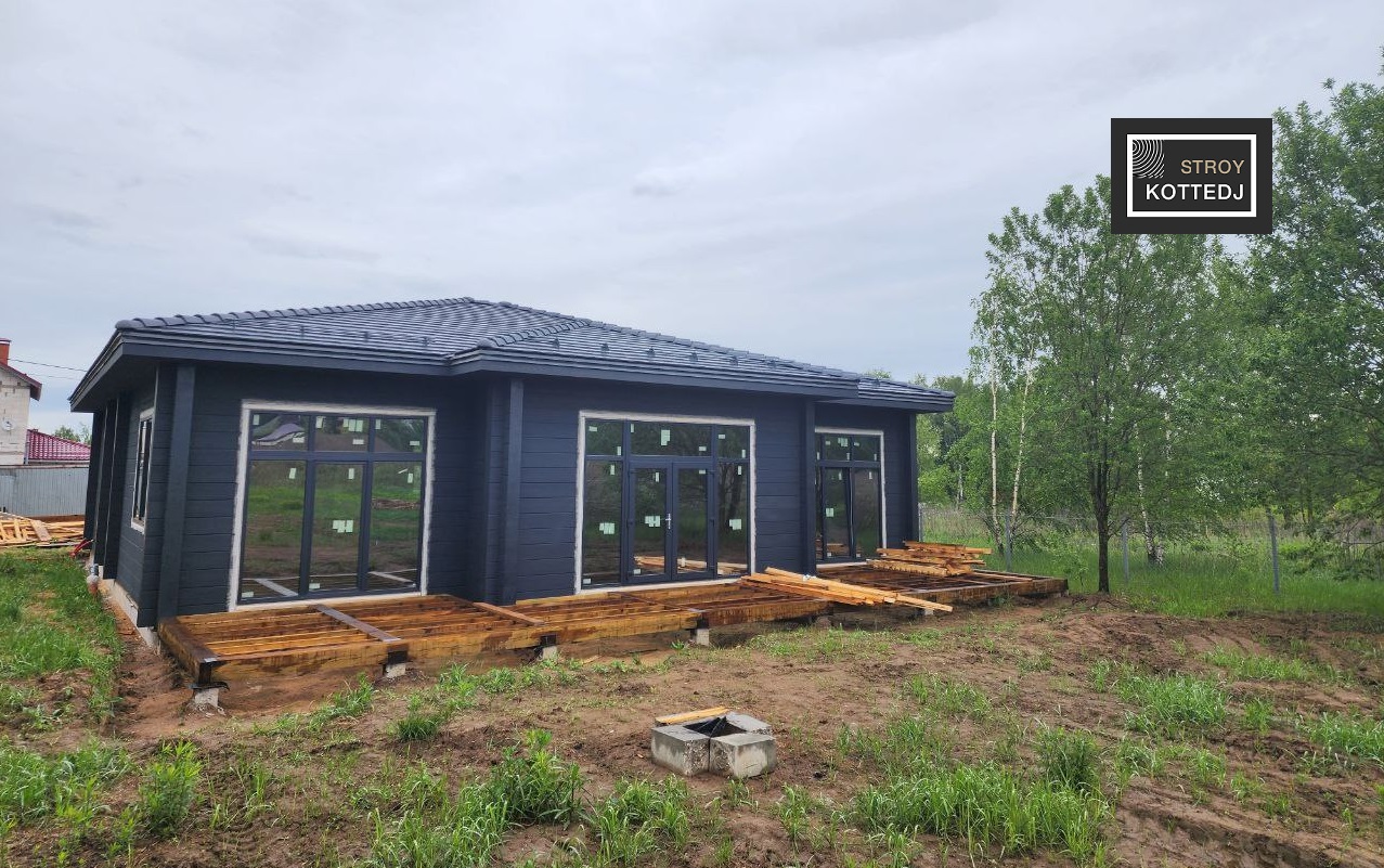 Дом из клееного бруса 246 м.кв., сдан 18.06.2023