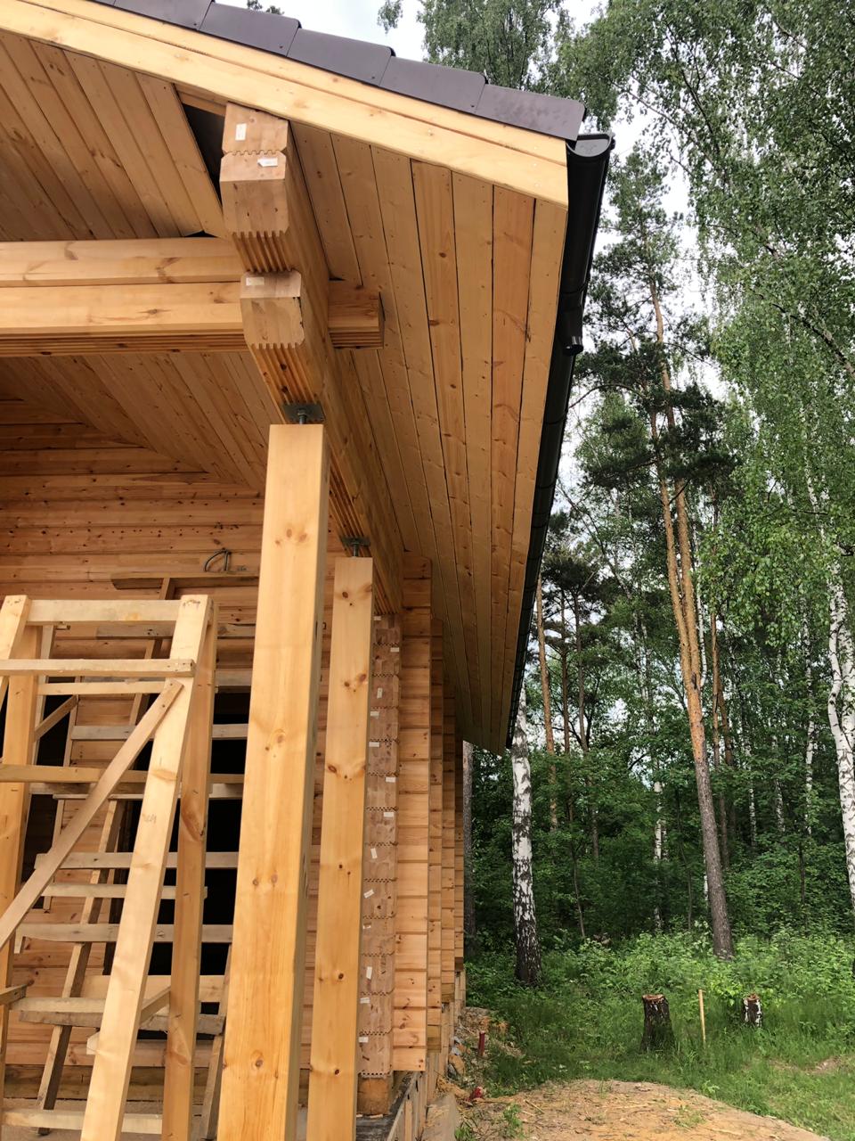 Дом из клееного бруса 323 м.кв., клееный брус 205х230. Московская область, Раменский район, сельское поселение Островецкое, д. Островцы