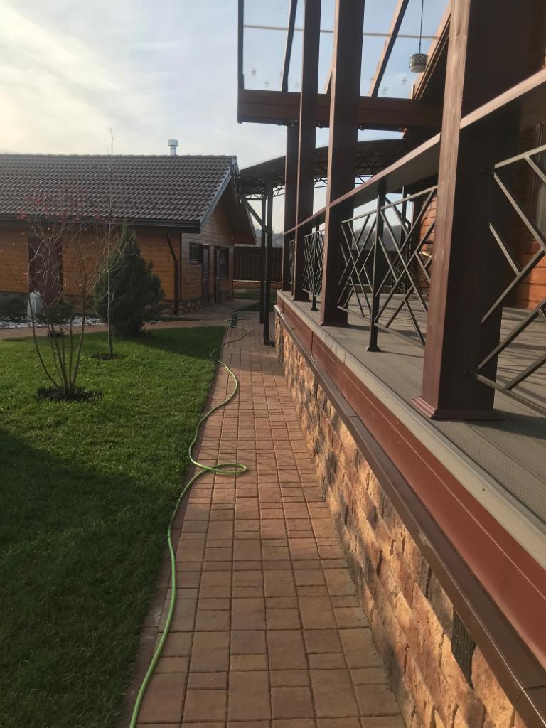 КП "Лес и река" -  Дом из клееного бруса 260 м.кв.,баня из сухого бруса , гараж из газосиликатных блоков под ключ!