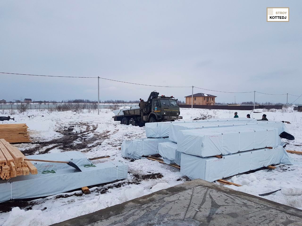 Комбинированный дом в КП Клязьминский парк, Мытищинский район
