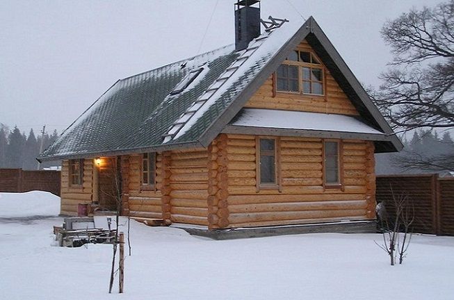 Баня из бревна с мансардой: подарок для тела и души