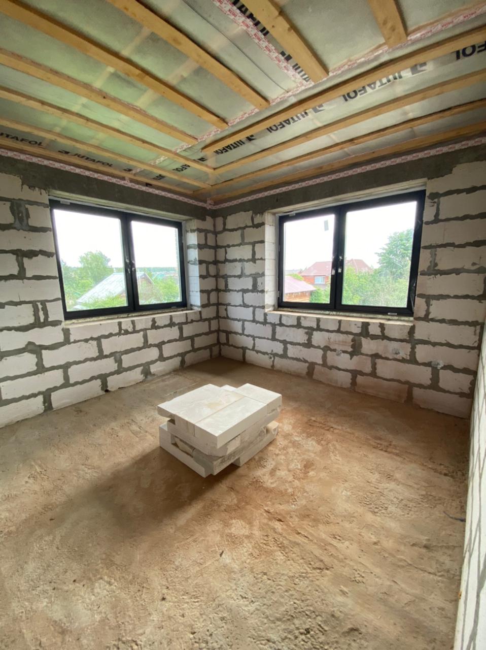 Коттедж из газобетонных блоков 145 м.кв., Истринский р-н, СНТ Подлипки